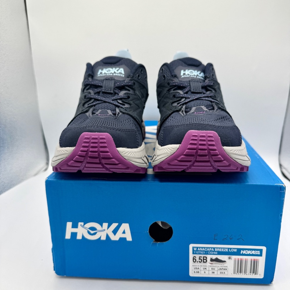 NWT Hoka Anacapa Breeze Low Women’s Hiking Shoes in Outer Space / Harbor Mist - Picture 10 of 16